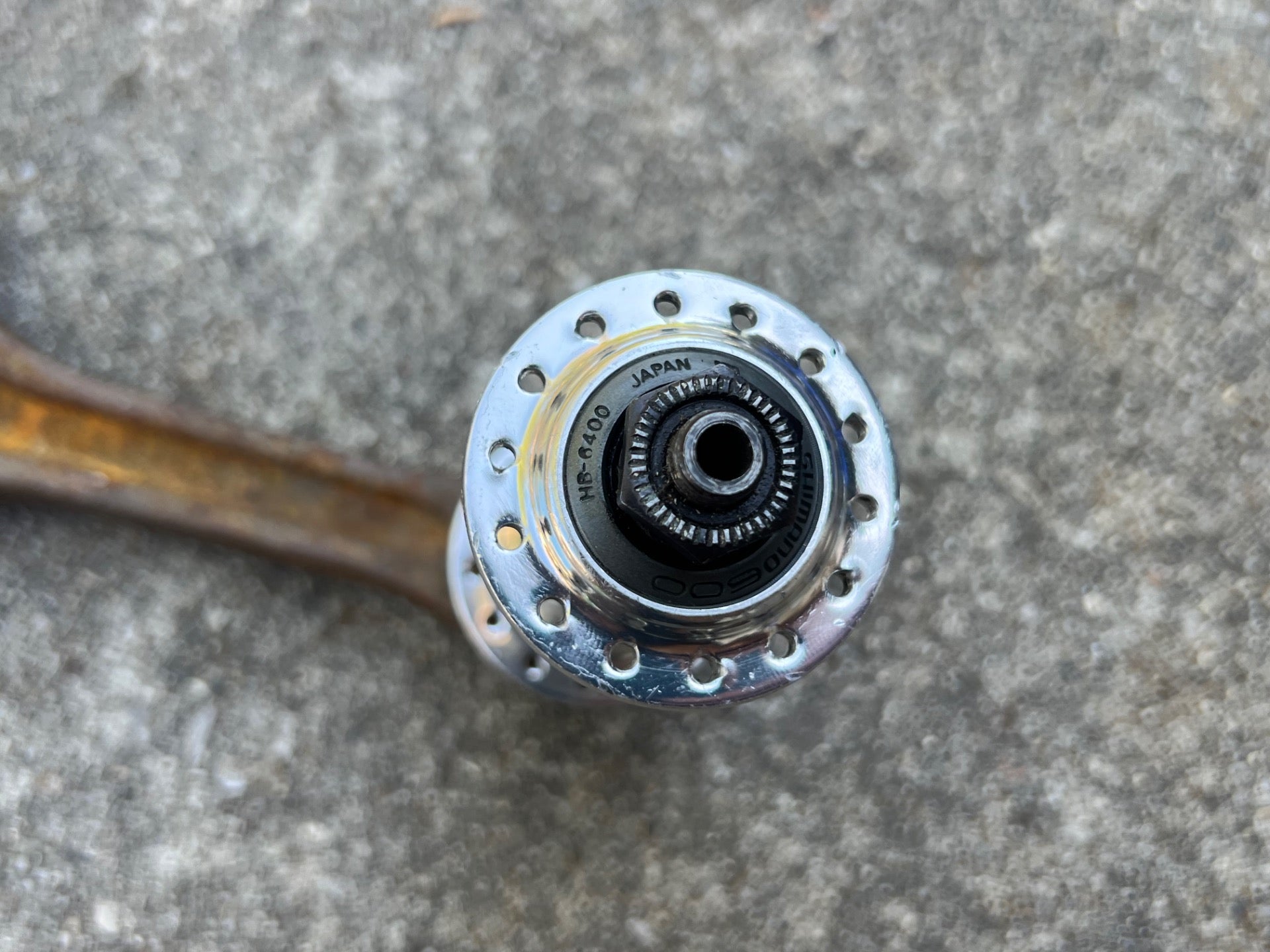 Shimano 600 HB-6400 Tricolor 28H Hole Front Hub Vintage Road Bike Silver QR - Image 6