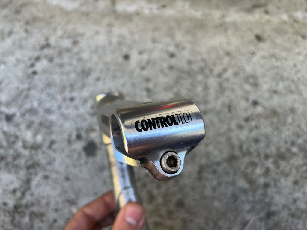 Control Tech 110x26.0mm Quill Stem 1” 15 Degree Drop Road Track Silver Vintage - Image 6