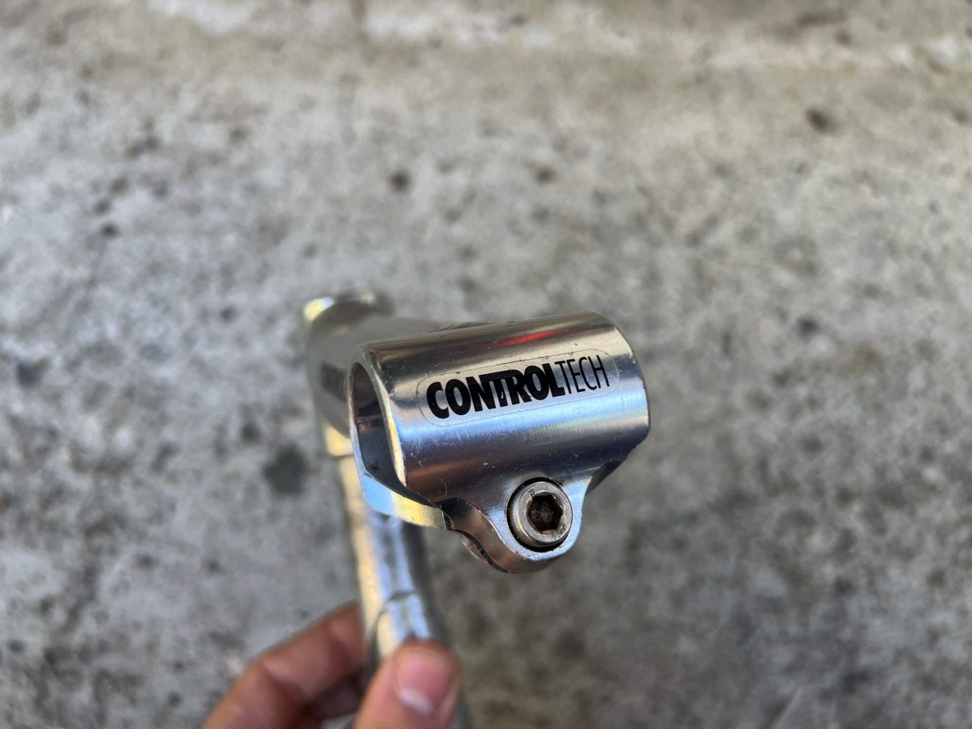 Control Tech 110x26.0mm Quill Stem 1” 15 Degree Drop Road Track Silver Vintage - Image 6