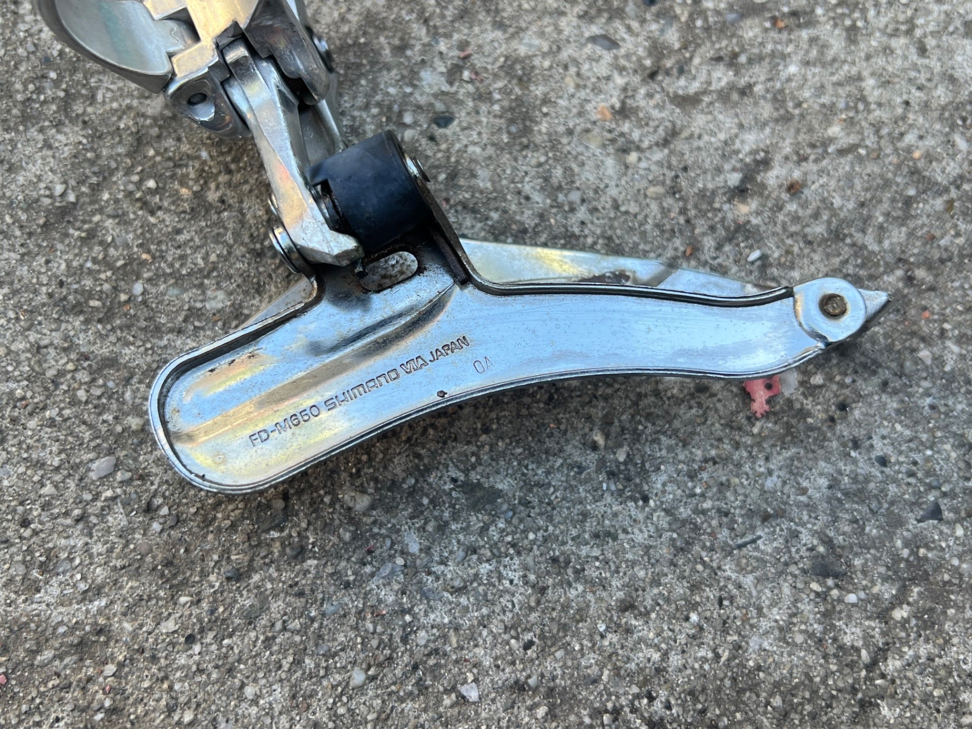 Shimano Deore DX FD-M650 Front Derailleur 28.6mm Bottom Pull Triple MTB Vintage  - Image 6
