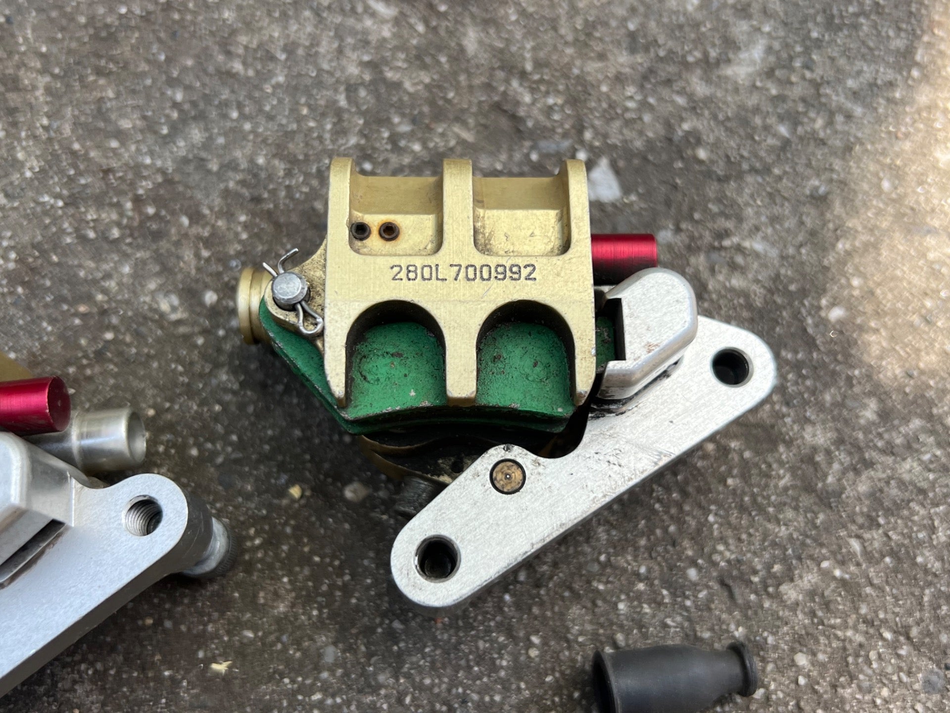 Rockshox Mechanical Disc Brake Calipers Gold Vintage Retro MTB Gold Front & Rear - Image 6