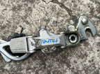 Used Huret ECO Short Cage Rear Derailleur Vintage Road Bike 5/6/7 Speed Silver Gray-Bicycle Bin