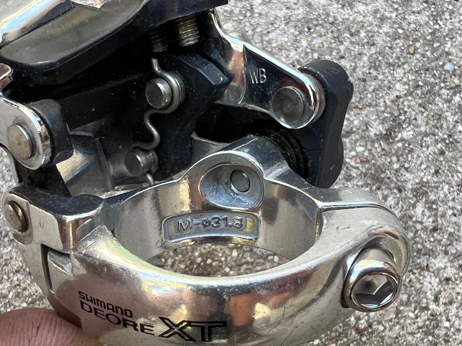 NOS Shimano Deore XT FD-M739 Front Derailleur 31.8mm Bottom Pull Low Clamp MTB - Image 6