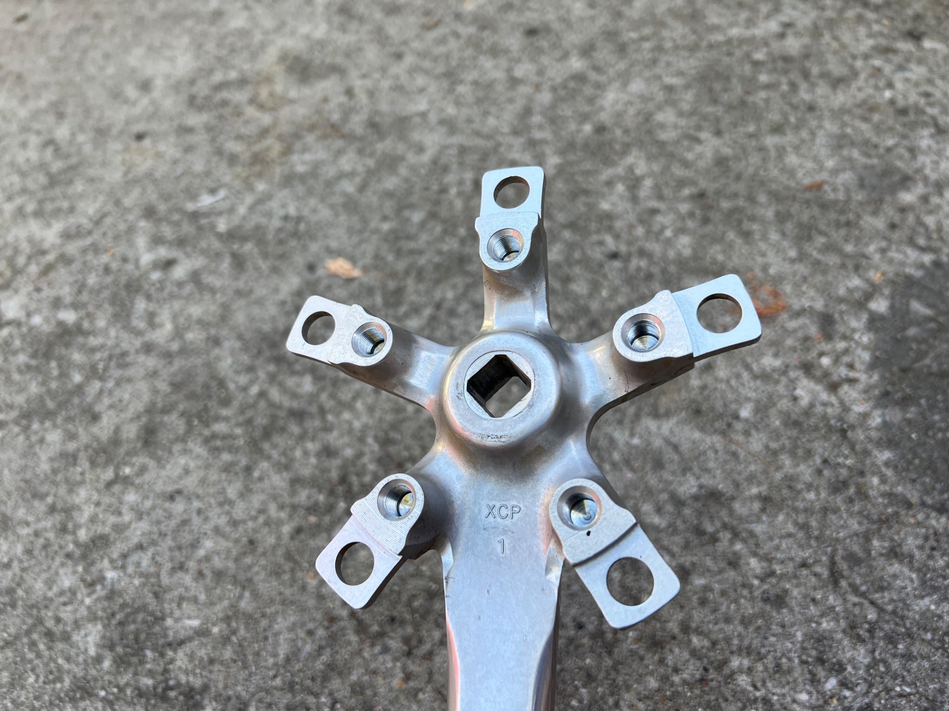 NOS Suntour XC PRO Drive Side Right Crankarm 110/74 BCD 175mm Silver Vintage - Image 6