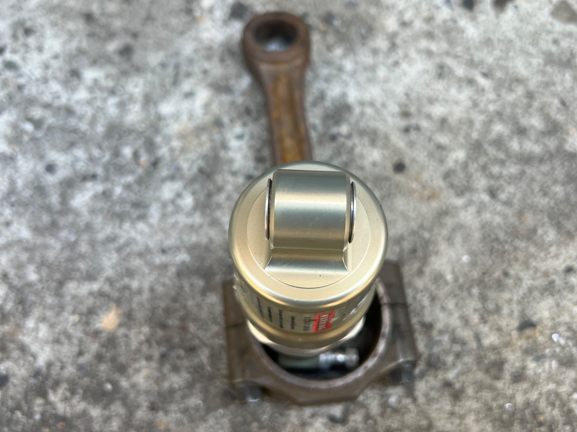 WORKING! FOX Alps 4 Rear Shock 5.5in Gold Silver Vintage MTB Suspension Mountain - Image 6