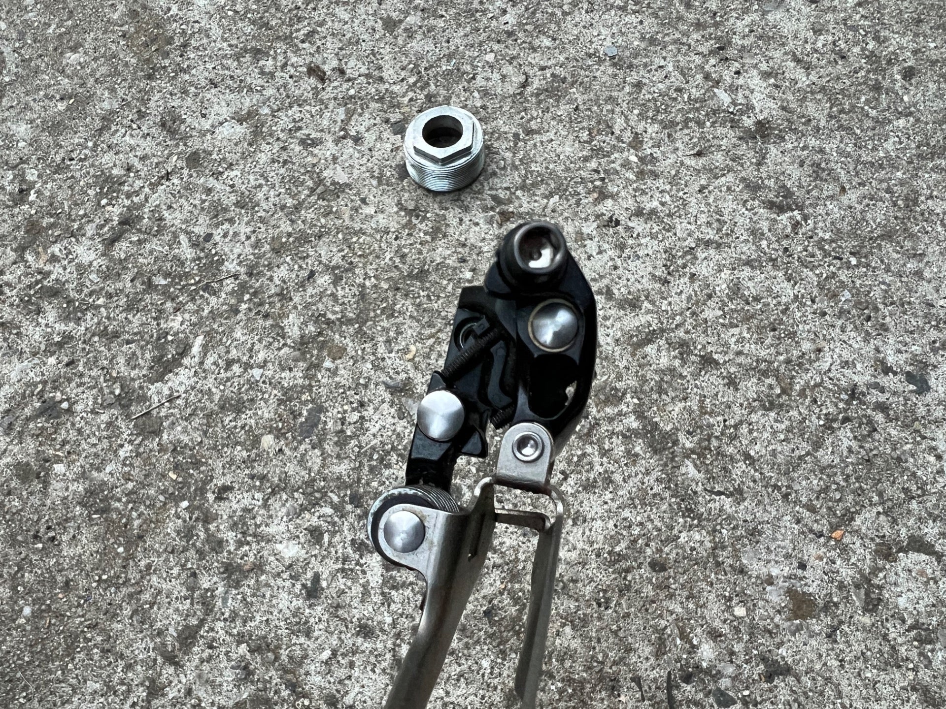 SRAM RED 2x10 Speed Front Derailleur Braze On Bottom Pull Road Bike Titanium  - Image 6