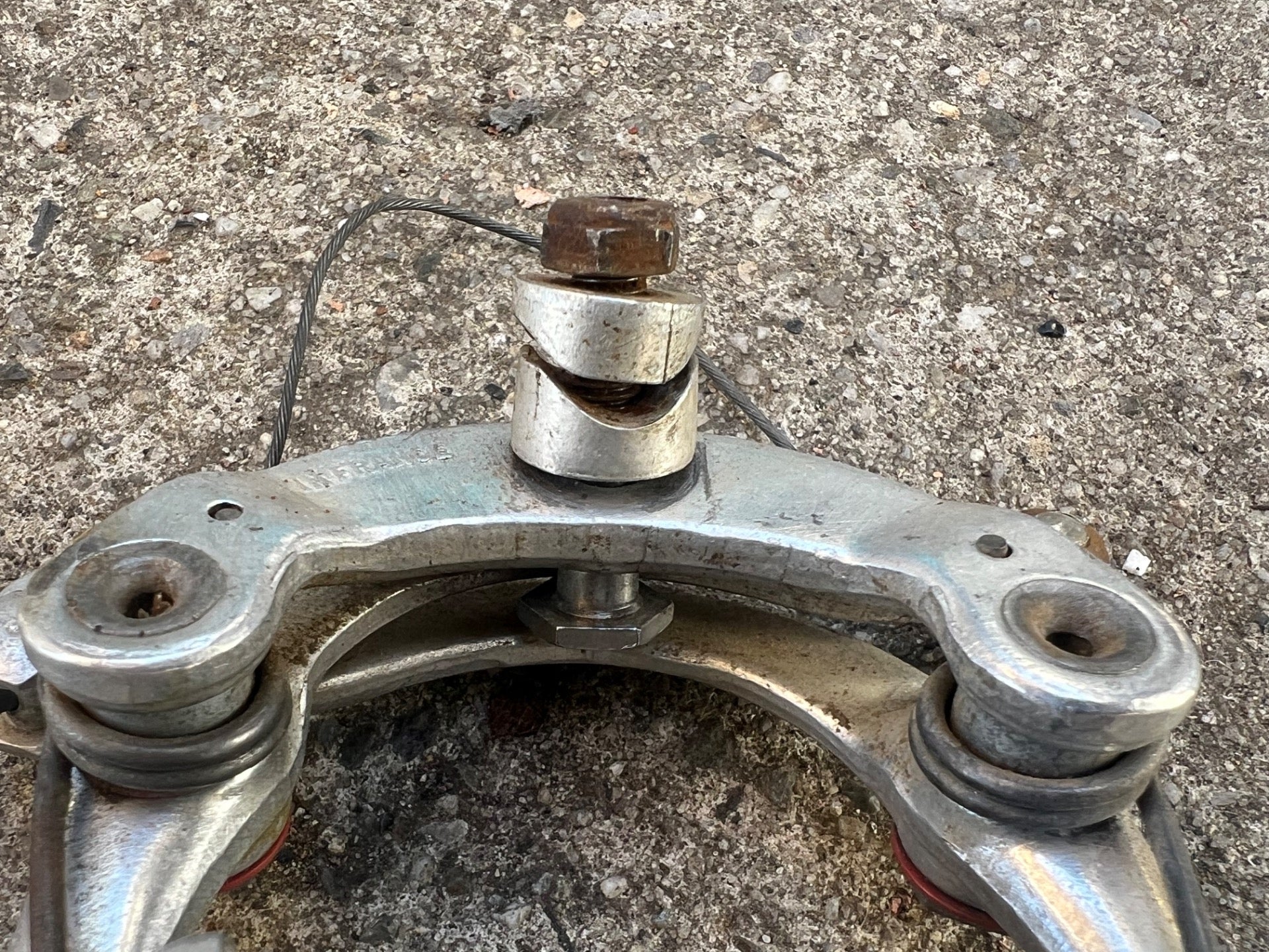 Mafac Racer Centerpull Brakes Vintage Brake Set Road Touring Bike Silver Gray  - Image 6
