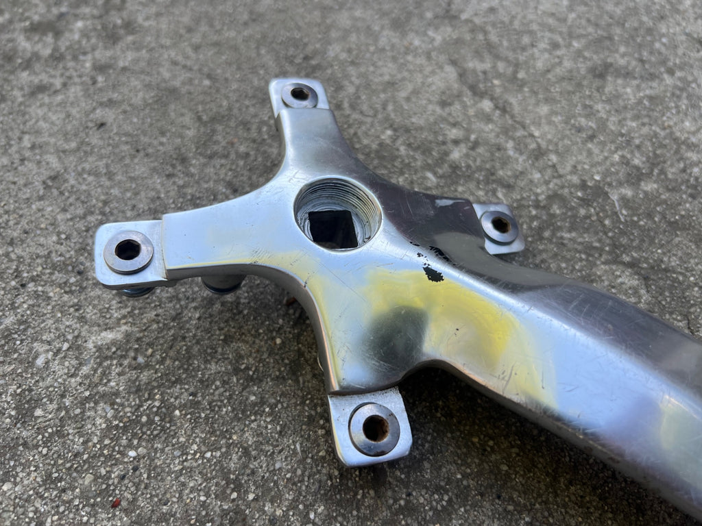 Specialized Strongarm Cranks 104/64 BCD 175mm Silver Triple Vintage MTB Retro - Image 11