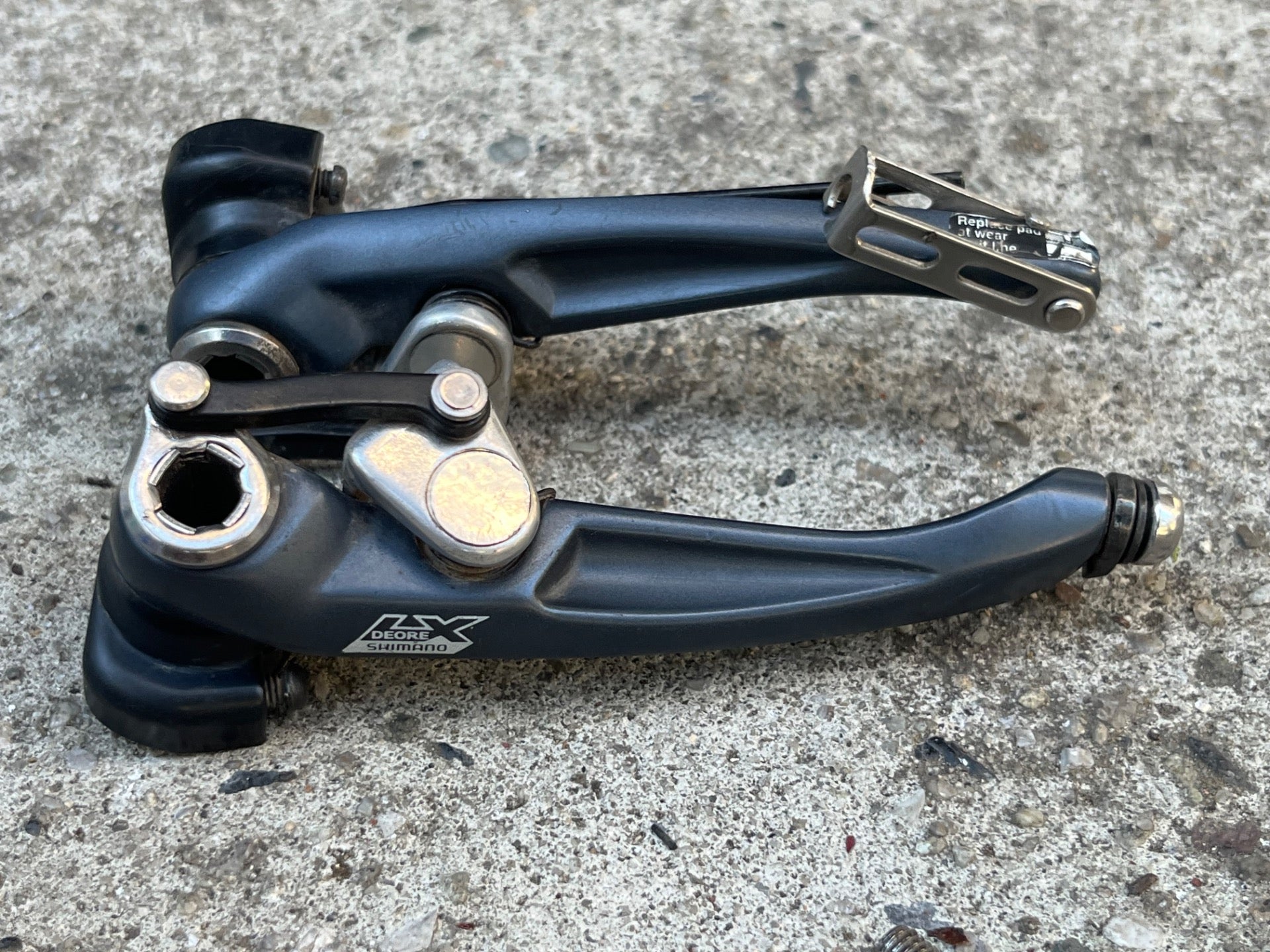 Shimano Deore LX BR-M570 V Brakes Brake Set Vintage MTB Mountain Blue Retro - Image 6