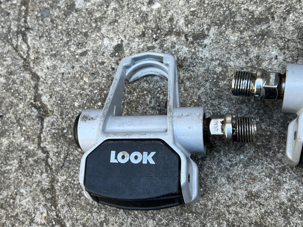 Look Carbon Clipless Pedals Gray Vintage Road Bike 9/16 Eroica Race - Image 6