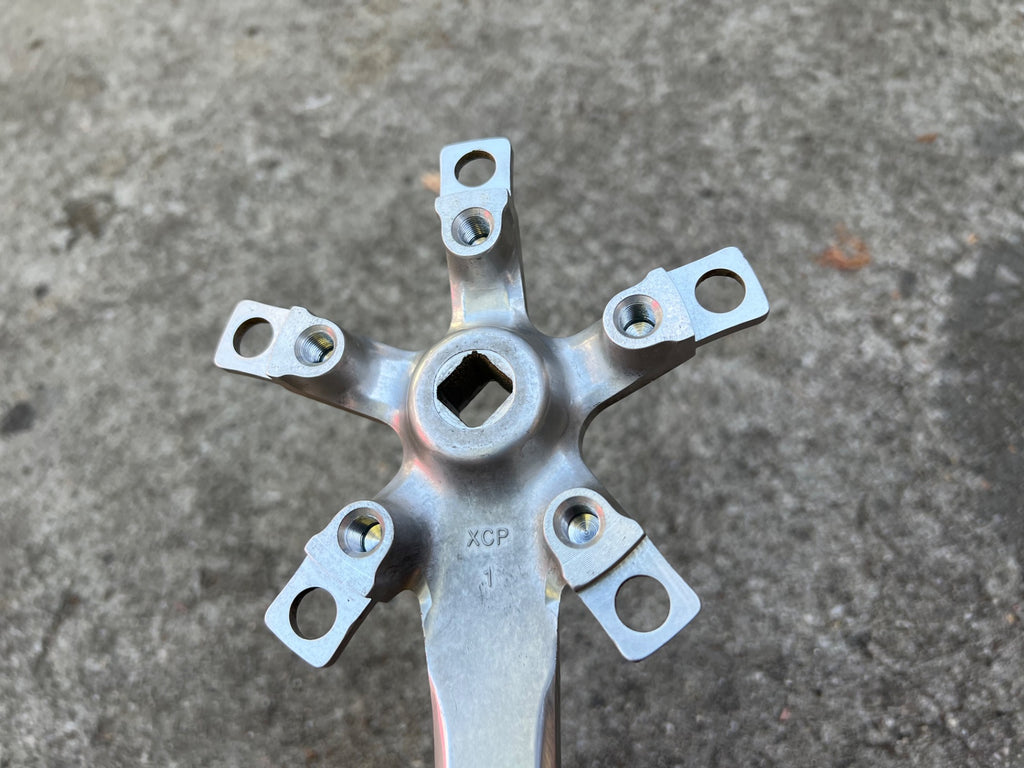 NICE Suntour XC PRO Drive Side Right Crankarm 110/74 BCD 175mm Silver Vintage - Image 6
