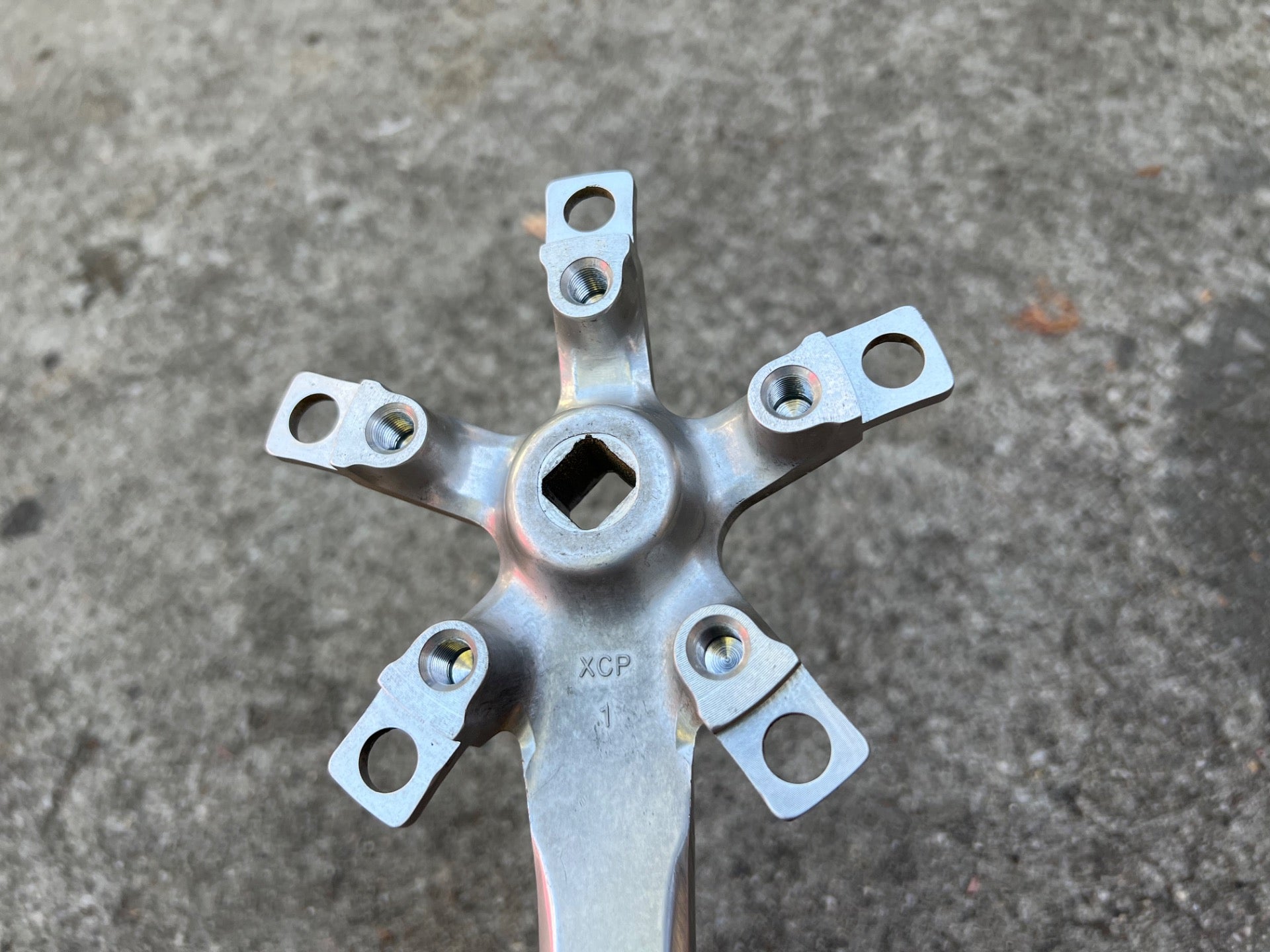 NICE Suntour XC PRO Drive Side Right Crankarm 110/74 BCD 175mm Silver Vintage - Image 6