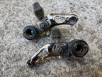 Used Shimano STX BR-MC30 Brakes Brake Set Vintage Retro Mountain MTB Silver Anodized-Bicycle Bin