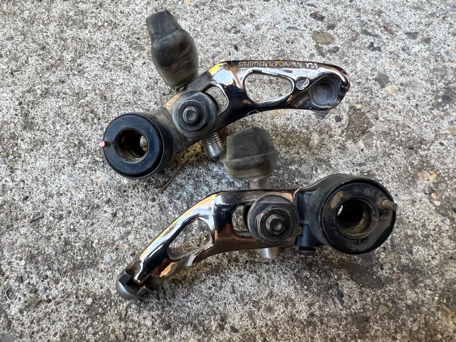 Shimano STX BR-MC30 Brakes Brake Set Vintage Retro Mountain MTB Silver Anodized - Image 6