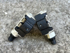 Used Look KEO Classic Clipless Pedals White Black Road Gravel Bike 9/16”-Bicycle Bin