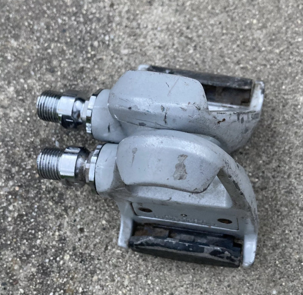 Shimano PD-7401 Dura Ace Look Clipless Pedals Vintage Retro Road Gray Silver - Image 6