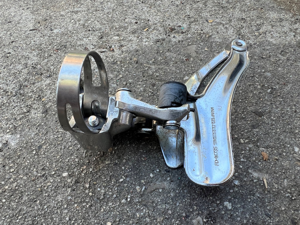 Shimano Deore XT FD-M735 31.8mm Bottom Pull Triple Band Clamp Front Derailleur  - Image 6
