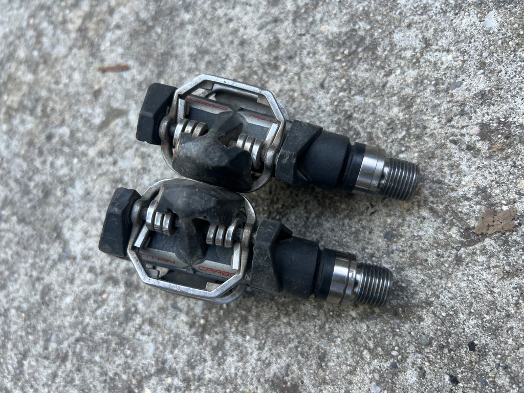 Time ATAC XS Titanium Carbon Pedals & Cleats Mountain Gravel MTB Clipless  - Image 6