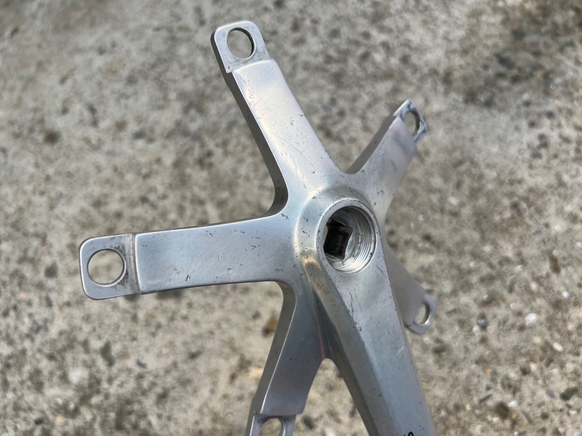 Sugino 75 165mm Drive Side Crank Arm 144BCD Track Racing Bike Silver Road  - Image 6