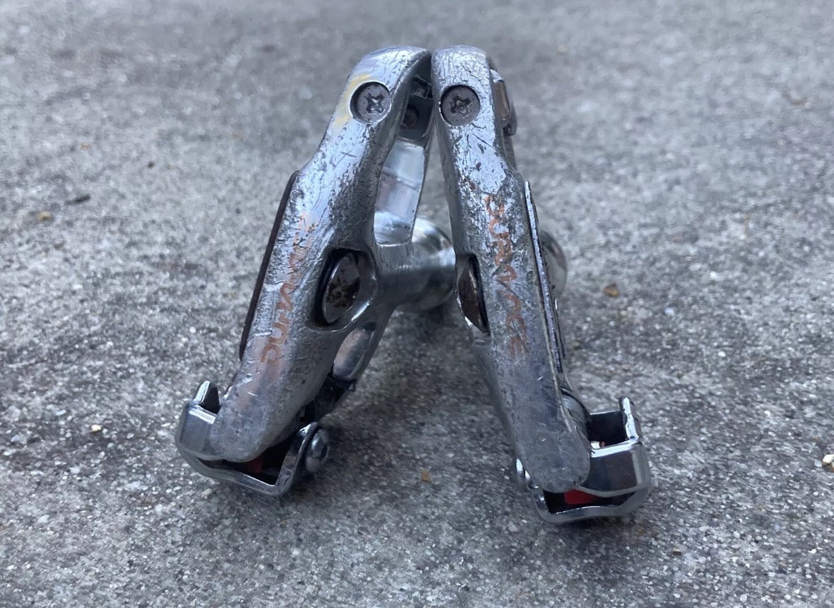 Shimano Dura Ace PD-7700 SPD-R Clipless Pedals Road Bike Vintage Silver Gray - Image 6