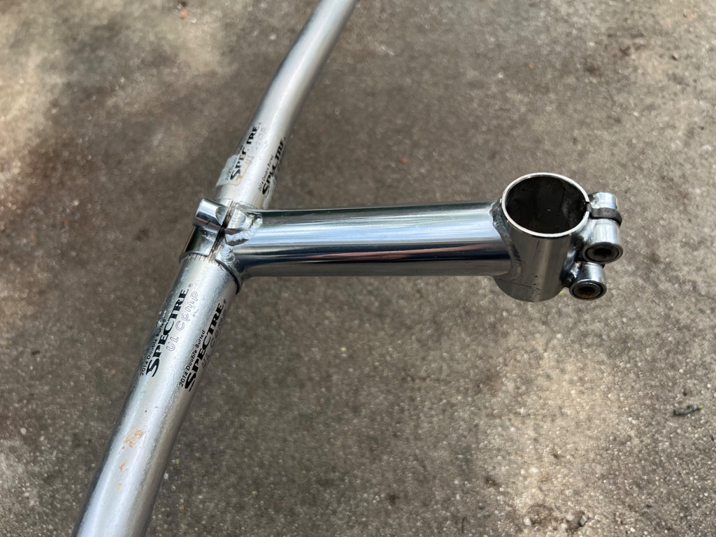 Spectre UL Comp Bars & Stem Combo 1in Threadless 560mm Vintage MTB Retro Chrome  - Image 7