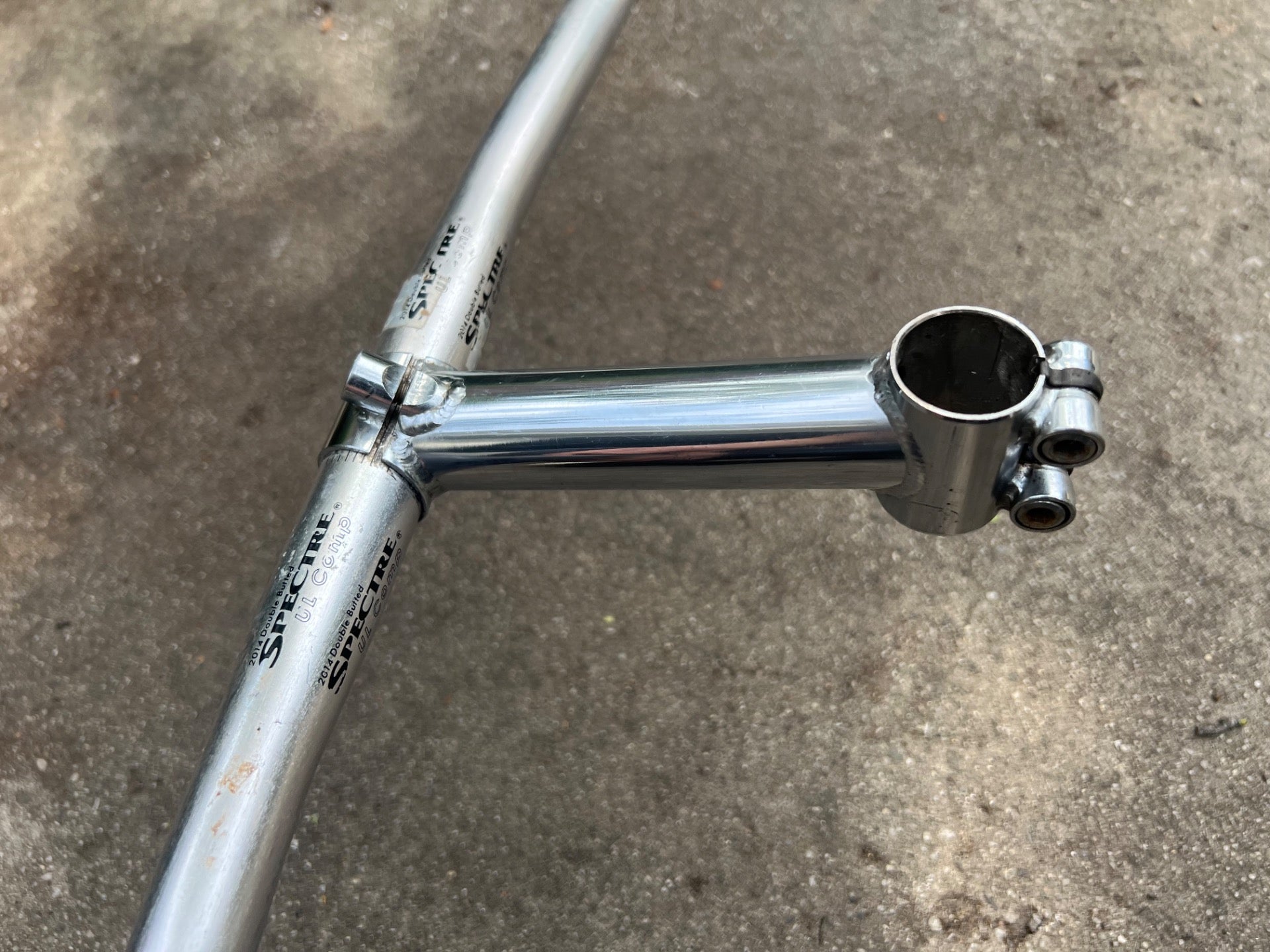 Spectre UL Comp Bars & Stem Combo 1in Threadless 560mm Vintage MTB Retro Chrome  - Image 7