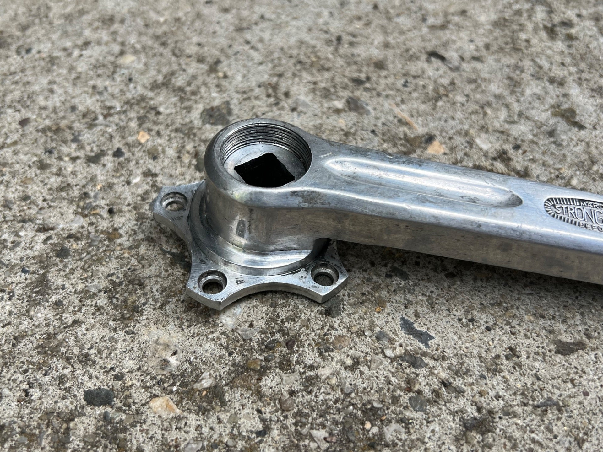Stronglight 49D 170mm Cranks 50.4 BCD 5 Bolt Vintage Touring Road Bike Retro  - Image 13