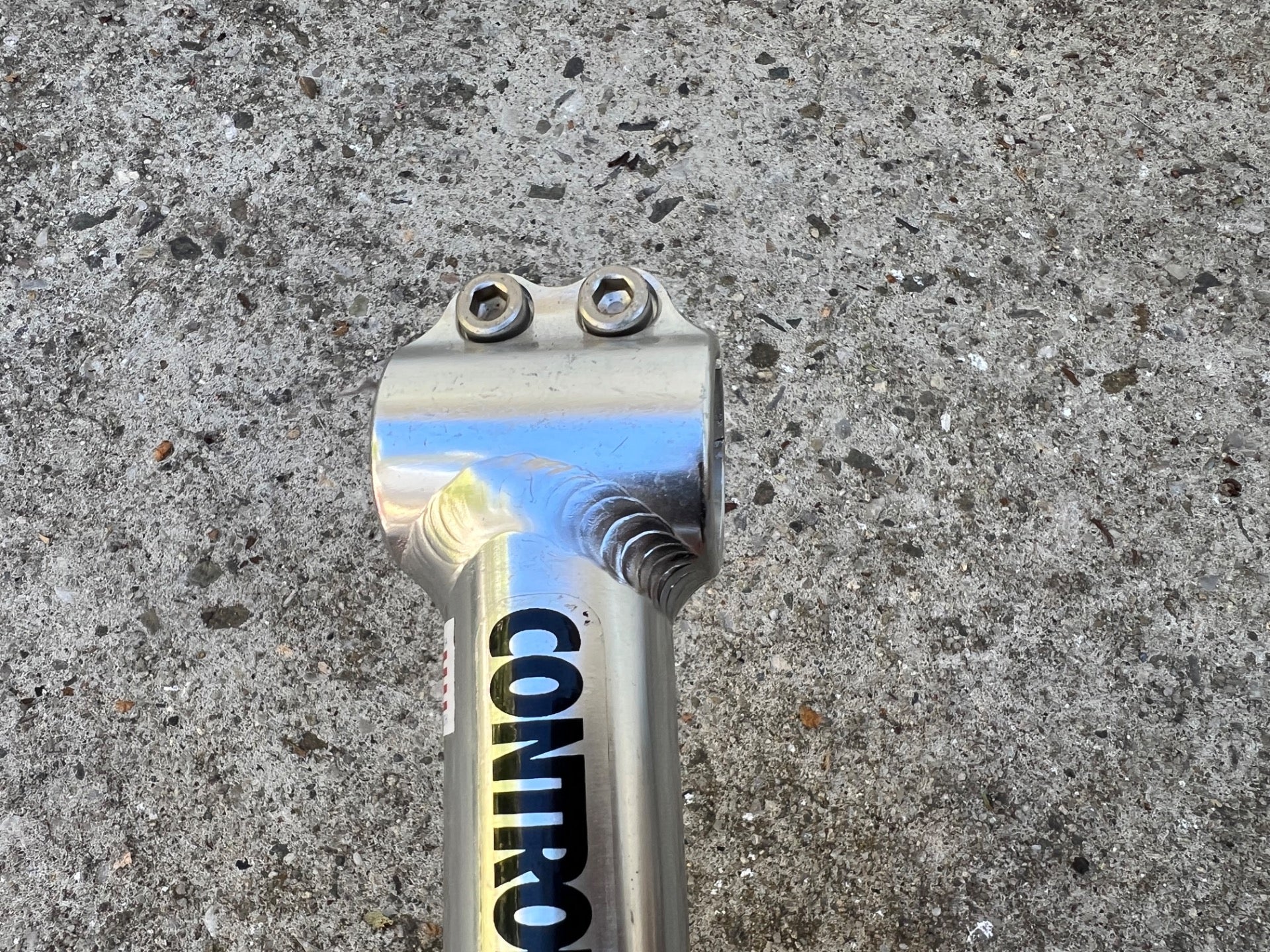 Control Tech 120x25.4mm Stem 1 1/8” Vintage Mountain Bike Silver Aluminum MTB  - Image 6