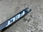 Used Felt Carbon Fork 700c 1 1/8” to 1 1/2” 8” Tapered Steerer Black Road Bike Fiber-Bicycle Bin