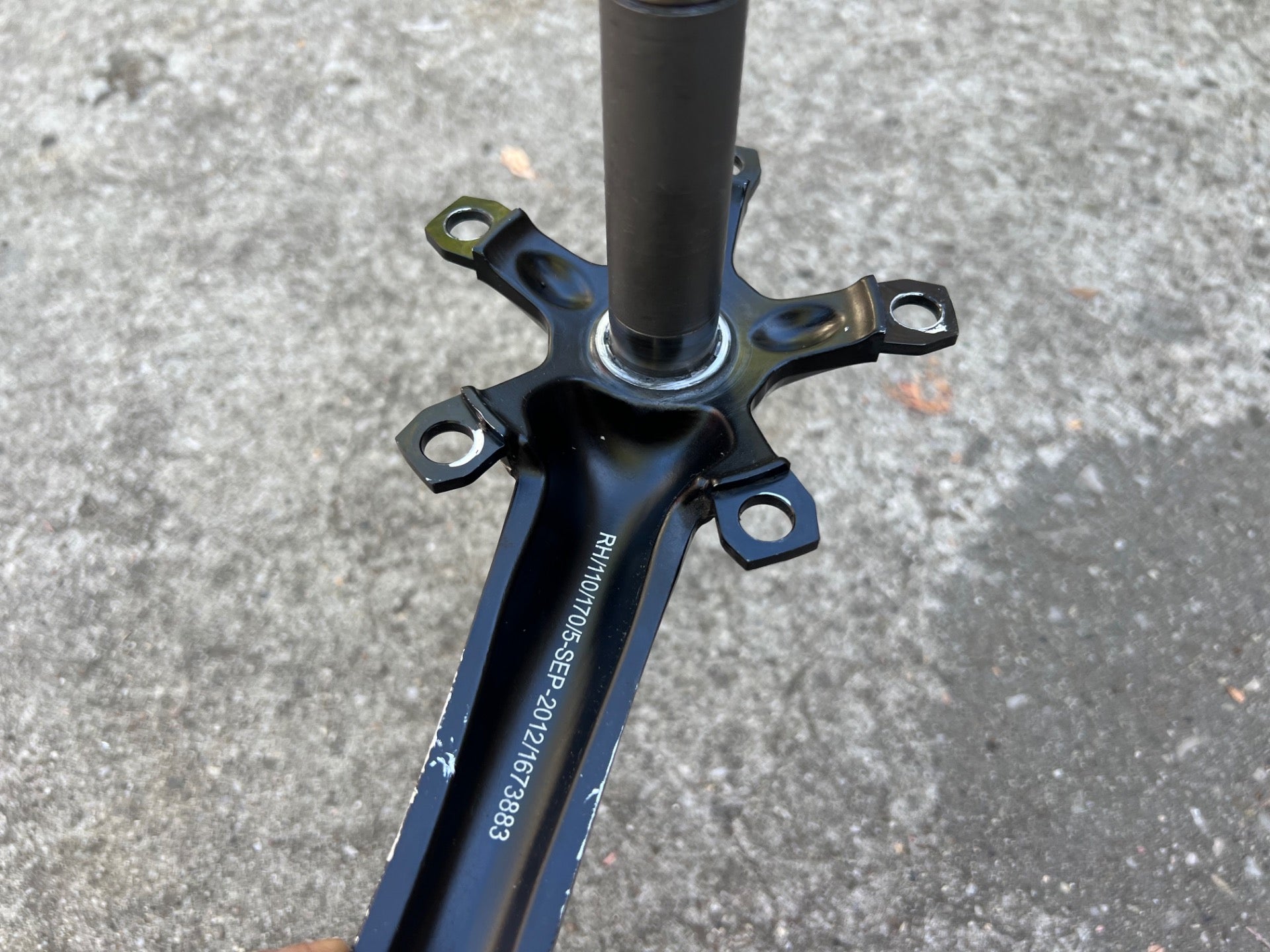 Oval Concepts 730 Crank Arms Cranks 170mm 110 BCD 5 Bolt Road Gravel Bike Black - Image 11