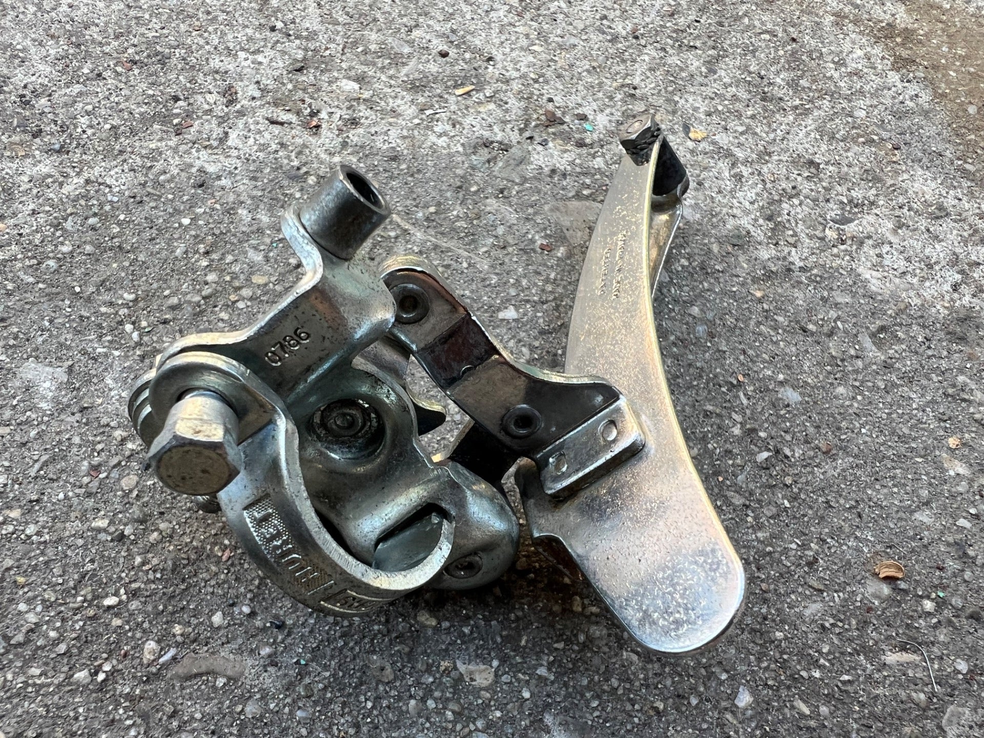 25.4mm 1” Clamp Sachs Huret Front Derailleur Bottom Pull Vintage Road Double   - Image 6
