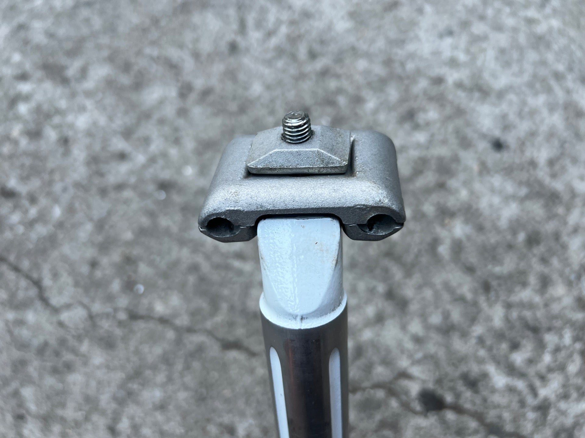 SR Laprade 26.0x220mm Seatpost Vintage Road Touring Bike White Silver Gray Retro - Image 6
