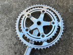 Used SR Super Custom Crankset 52/40T 170mm Silver Double Vintage Retro Road Touring-Bicycle Bin