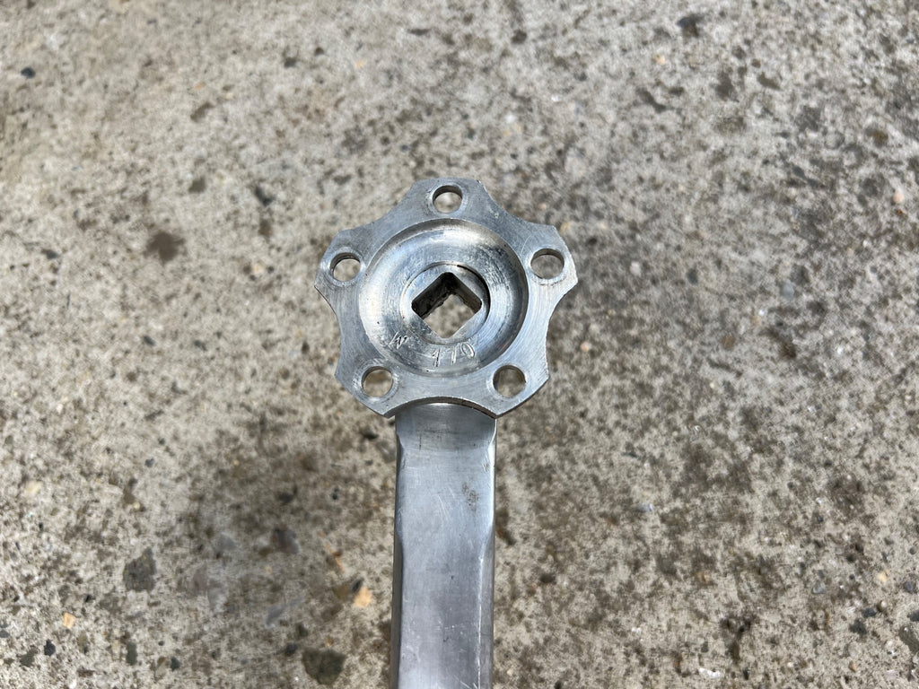 TA T.A. 170mm Crankset 50.4BCD 5 Bolt Vintage Cyclotourist Retro Touring Silver  - Image 12