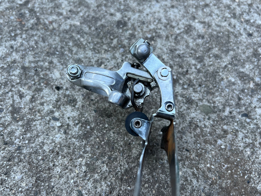 Used Shimano Deore SP 28.6mm Bottom Pull Double Front Derailleur Vintage Touring-Bicycle Bin