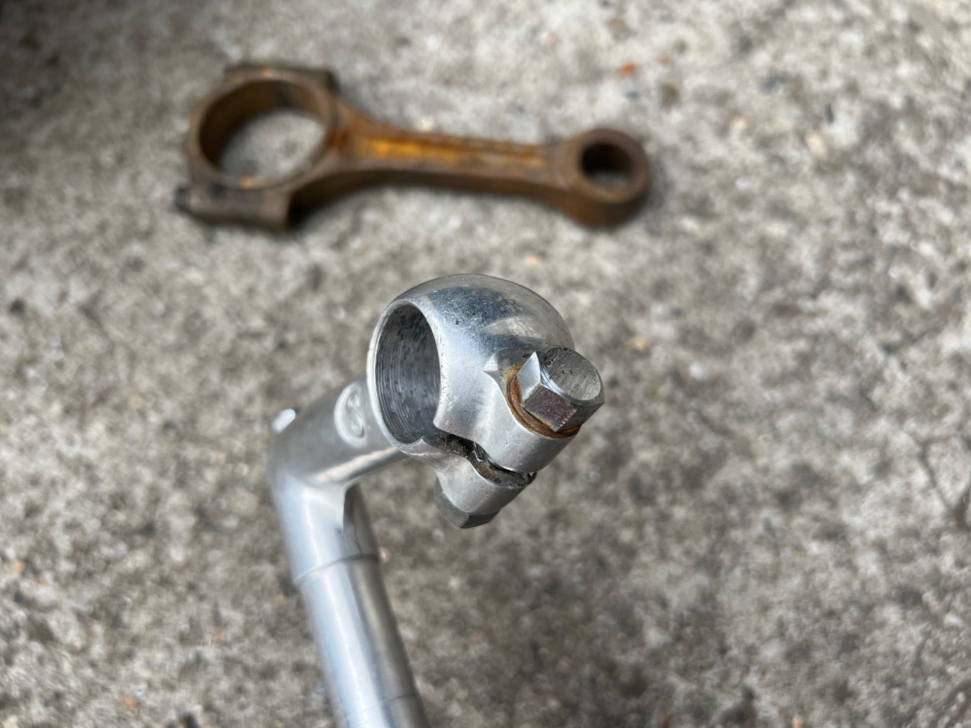 Schwinn 26.0x90mm 1in 21.1mm S Logo Quill Stem Vintage Road Bike Silver Touring  - Image 6
