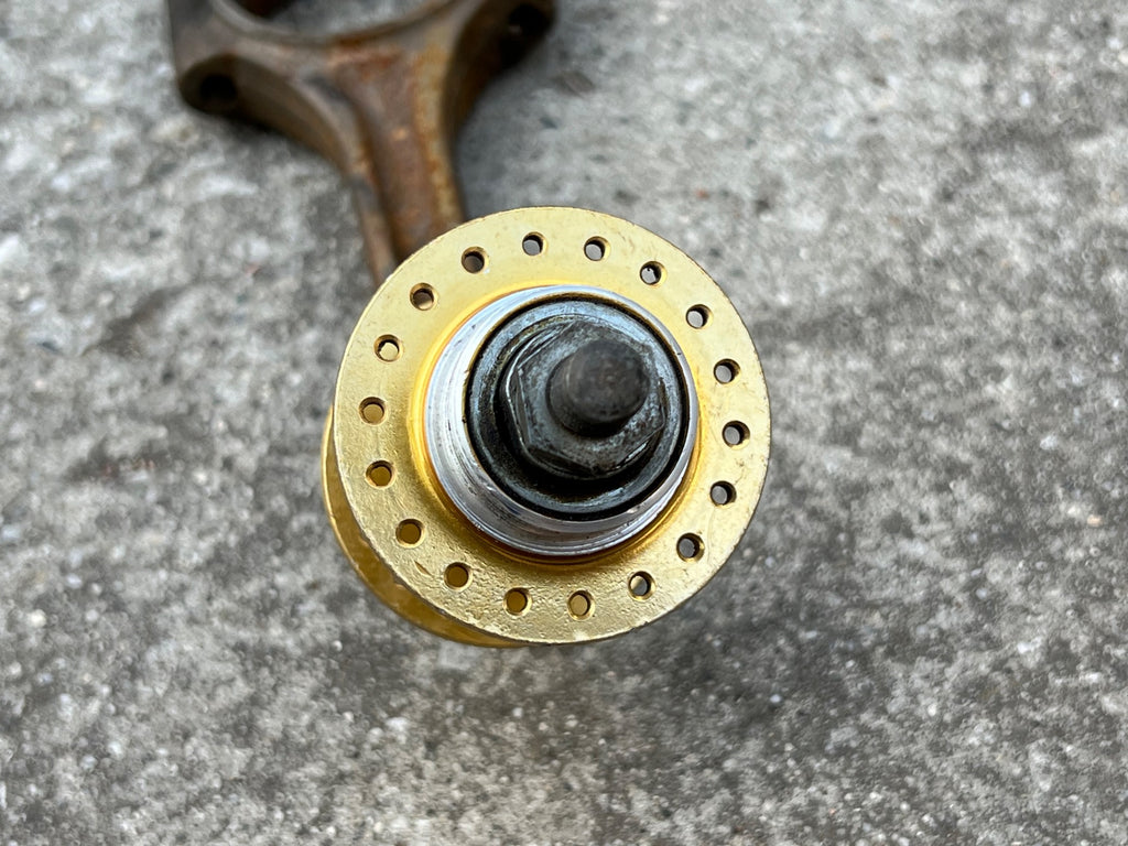 Sunshine Gold BMX Hub 110mm 36H Bolt On Flip Flop English Anodized OG Vintage - Image 6