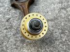 Used Sunshine Gold BMX Hub 110mm 36H Bolt On Flip Flop English Anodized OG Vintage-Bicycle Bin
