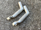 Used Gary Fisher Control Tech Aluminum Welded Angle Bar Ends Silver Vintage Retro MTB-Bicycle Bin
