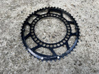 Used Rotor Q Rings 53/39T 130BCD Oval Chainring Set Road Black Racing Aluminum OCP-Bicycle Bin