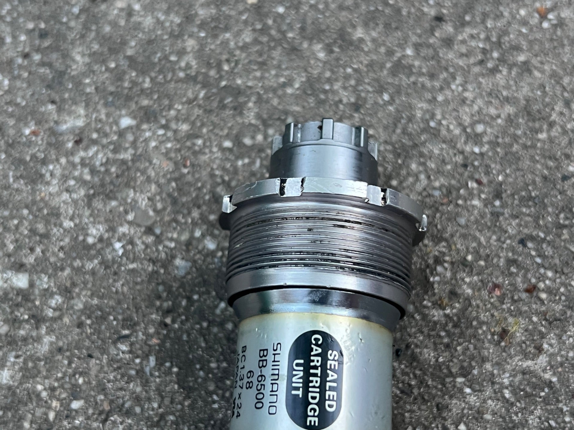 SMOOTH Shimano Ultegra BB-6500 109.5x68mm 1.37x24 English Bottom Bracket Oct V1 - Image 6