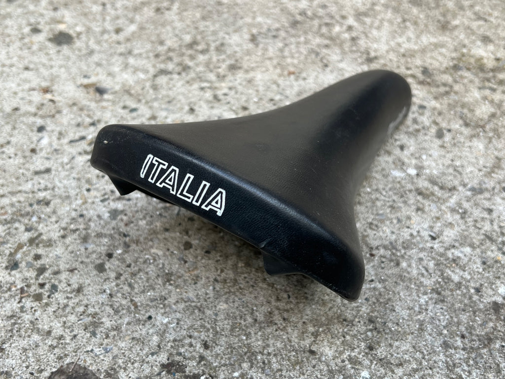 Mundialita Italia Vintage Road Bike Saddle Racing Black Italy Retro - Image 9