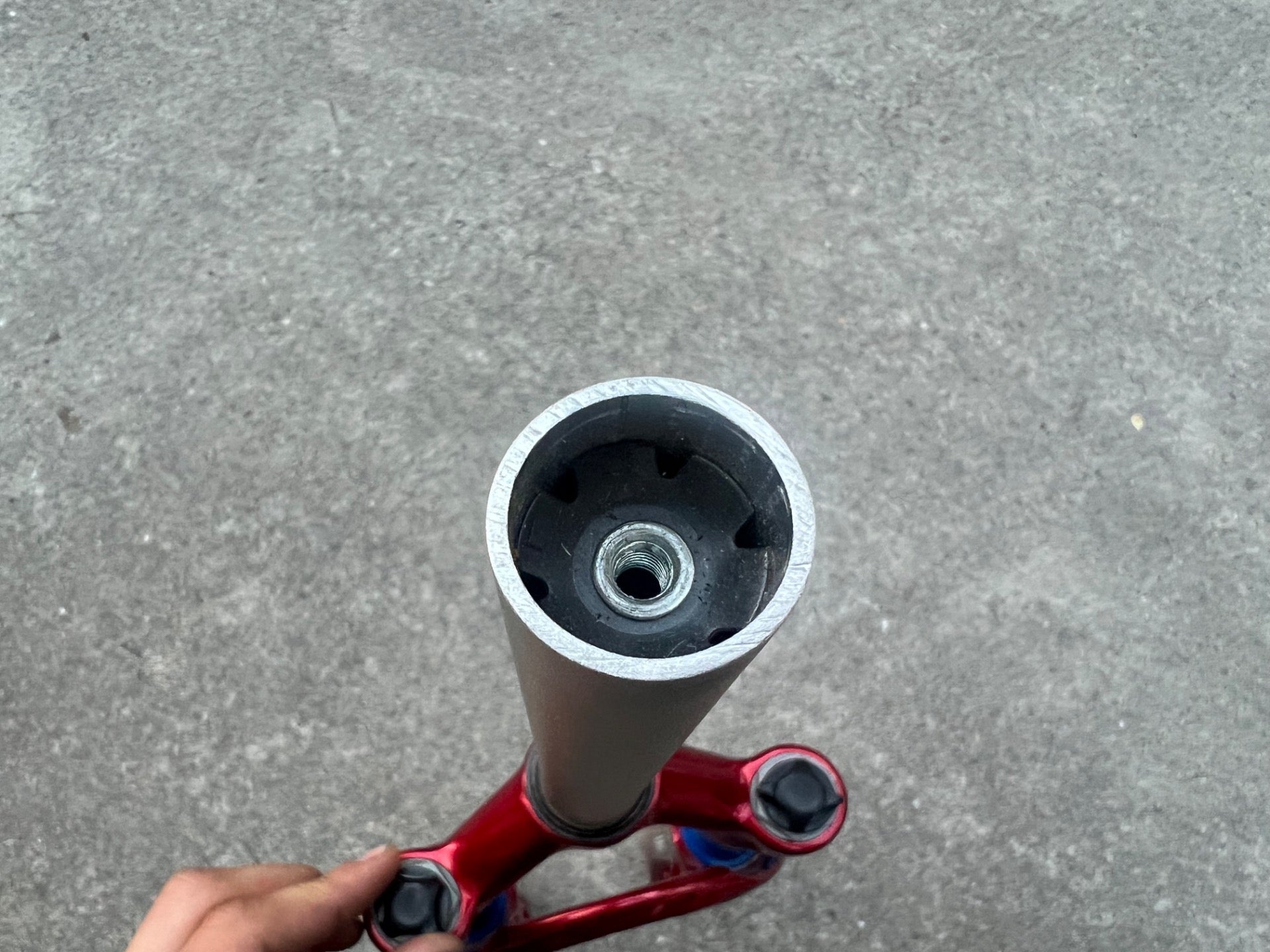 SERVICED RockShox Judy Race 80mm 1 1/8” Threadless Fork Red Vintage MTB Disc  - Image 12