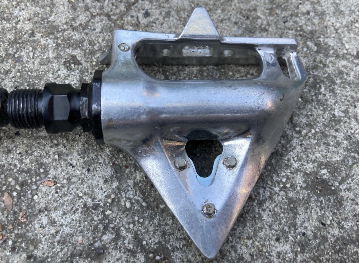Shimano PD-A550 Toe Clip Pedals Vintage Road Retro Bike Eroica Silver Alloy - Image 6