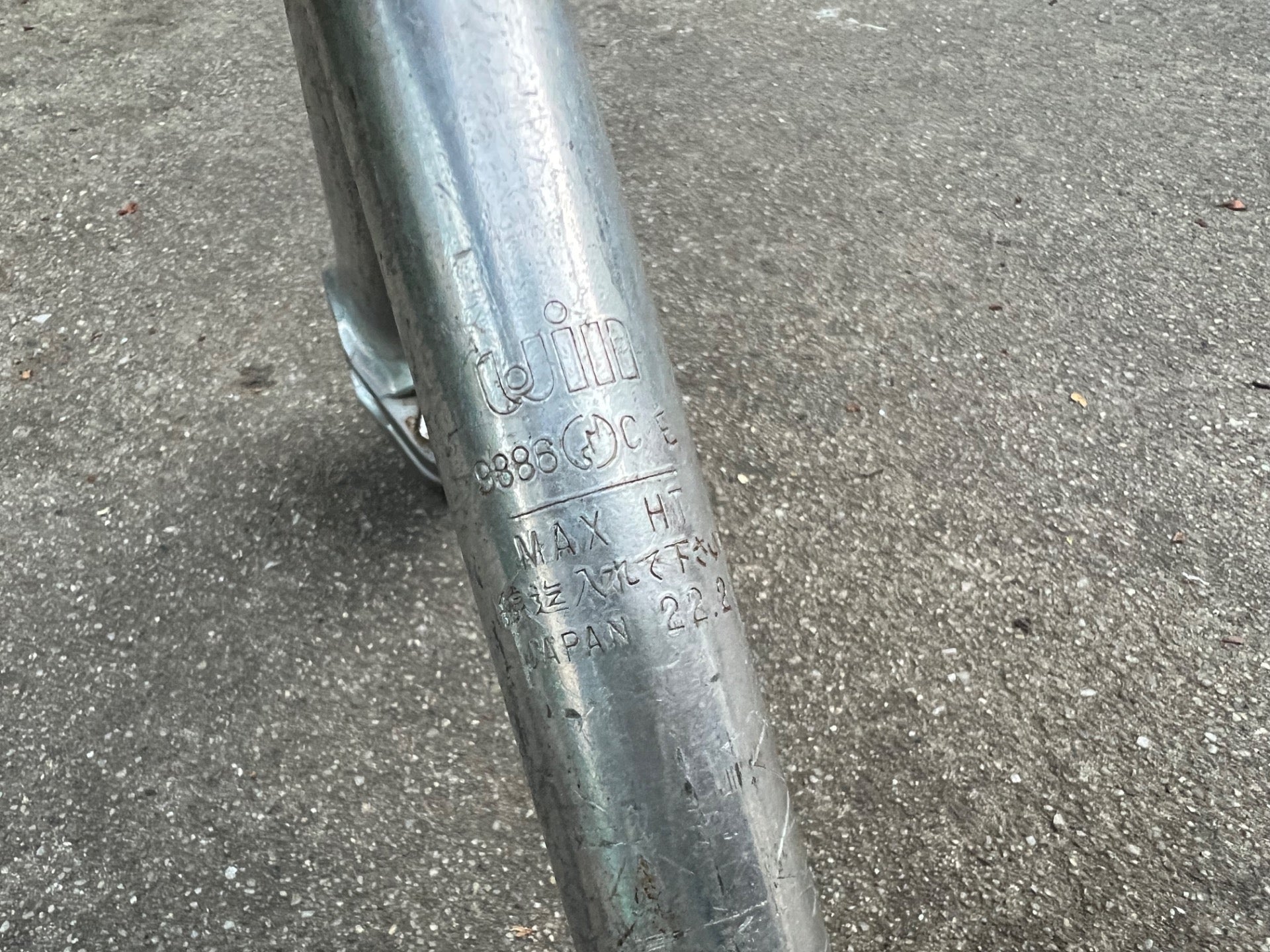Win 25.4x100mm 1in Quill Stem Vintage Road Touring Bike 22.2 Silver Gray  - Image 6