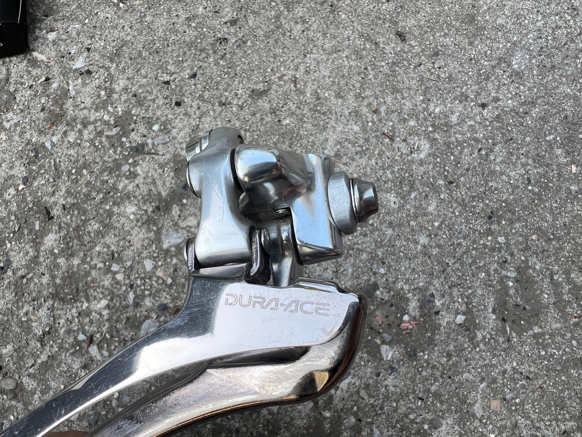 MINT Shimano Dura Ace FD-7700 Front Derailleur Braze On Bottom Pull 2x9 Speed  - Image 6
