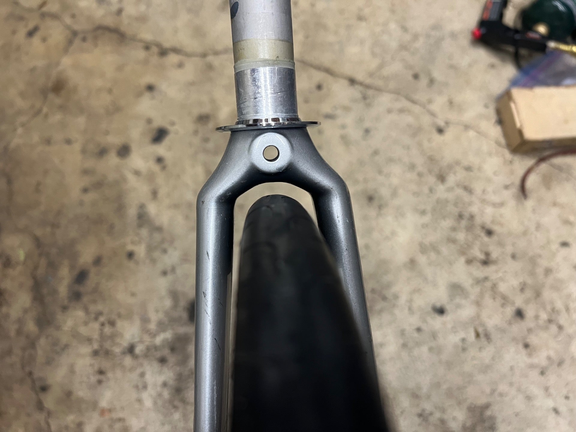 Vintage Carbon 700c Fork 1” 11.75” Threadless Steerer Blue Red Gray Silver Road  - Image 10