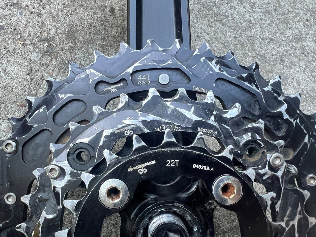 Raceface Deus XC Crankset 175mm 24mm GXP Spindle Black Mountain Bike Triple MTB  - Image 12