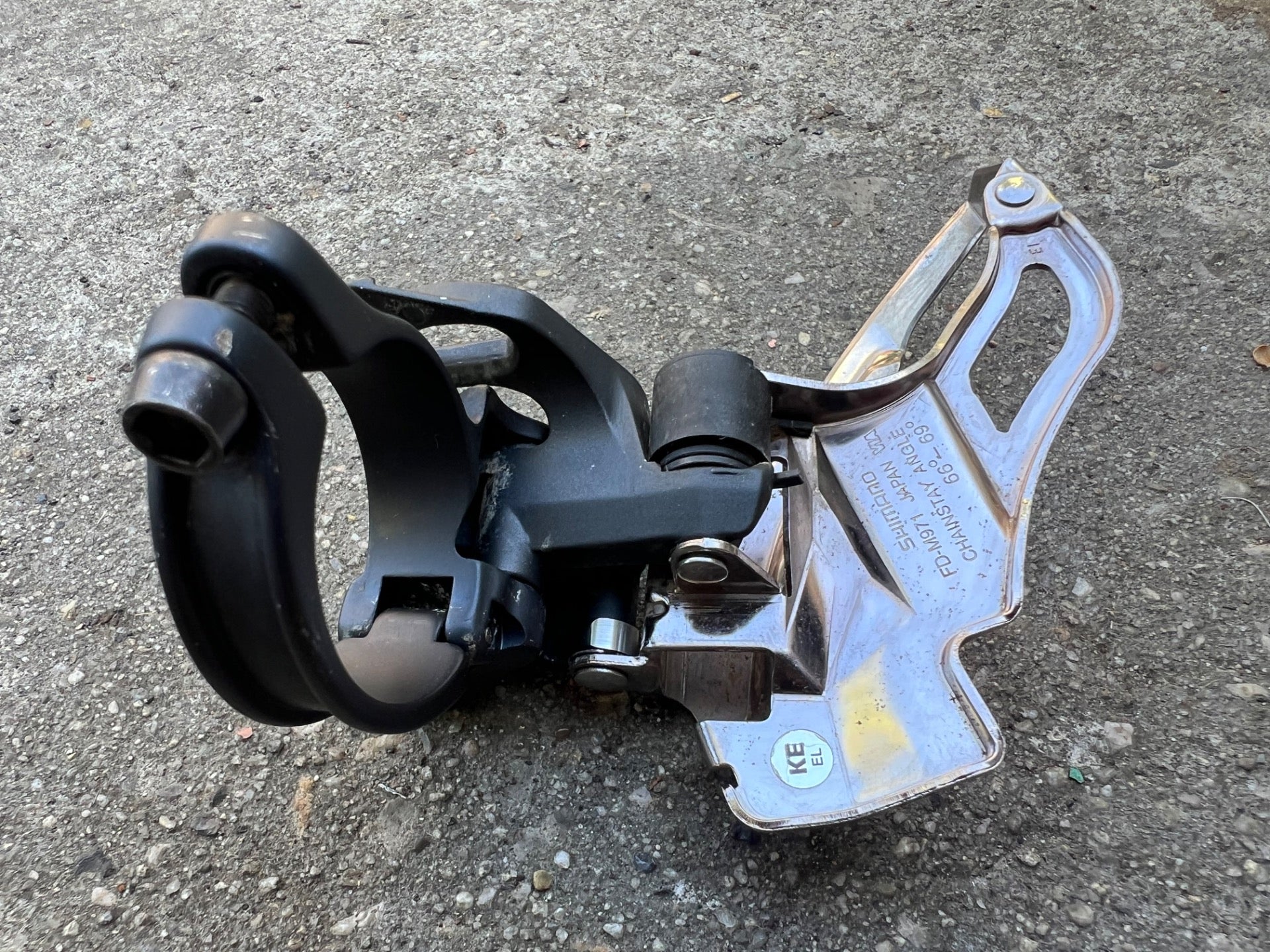 Shimano XTR FD-M971 34.9mm Dual Pull Front Derailleur High Clamp MTB 3x9  - Image 6