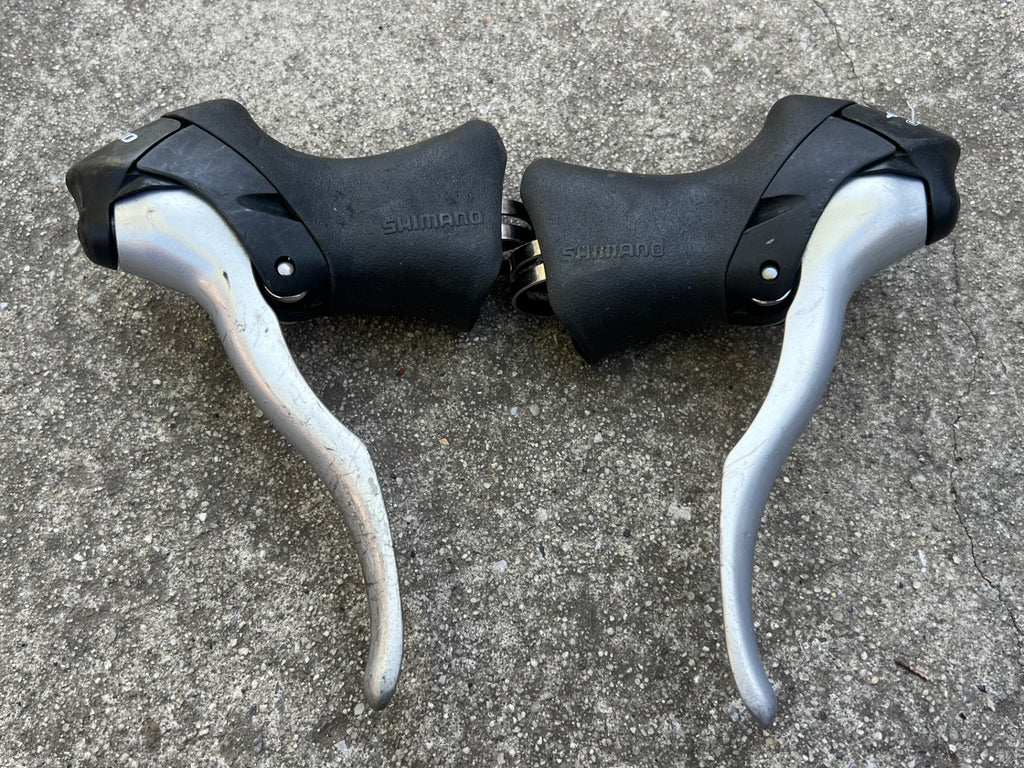 Shimano Sora 3x8 Speed Shifters Brifters Drop Bar Road Touring Vintage 3300/3304 - Image 7